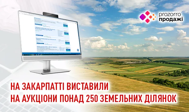 На Закарпатті виставили на аукціони понад 250 земельних ділянок